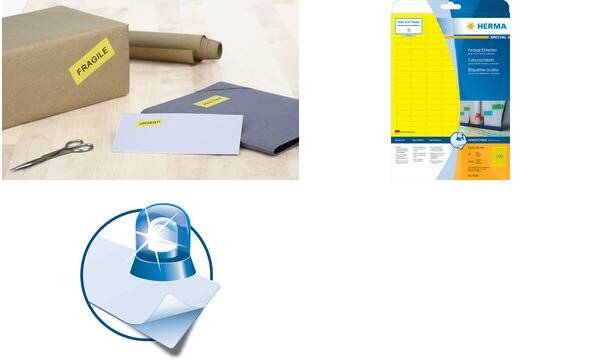 HERMA Special - Permanent self-adhesive matte paper labels - Rot - A4 (210 x 297 mm) - 20 Etikett(en) (20 Bogen x 1) (44-8