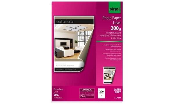 SIGEL POTO POTO LASER DIN A4 Glossy 200 g/m²-2