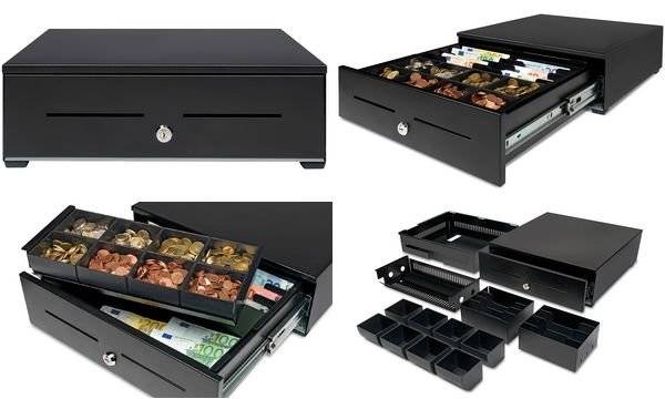 Safescan HD-4142 Cassetto contanti per uso intensivo - 8 scomparti per monete e banconote - Fino a 2 milioni di aperture-0