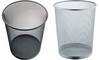 helit Papierkorb Mesh, aus Drahtmetall, 23 Liter, schwarz pulverbeschichtet, Durchmesser: 295 mm, Höhe: 345 mm - 1 Stück