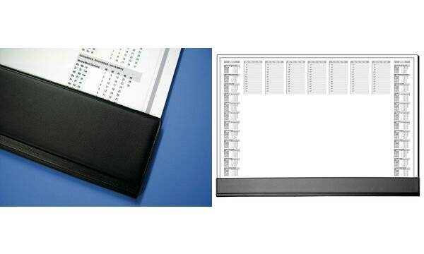 sigel Papier-Schreibunterlage "Office", 590 x 410 mm 30 Blatt, geleimt, mit schwarzer Kunststoff-Schutzleiste (HO365)-1