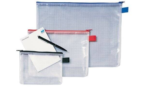 Rexel MeshBag Reissverschlusstasche A4 - schwarz - Schwarz - Transparent - PVC - A4 - 360 x 275 x 35 mm (1300260)-4