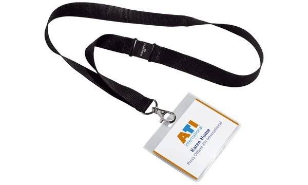 Portanome con Cordoncino Durable - 6x9 cm - 8600-01 (Trasparente Conf. 5)-1