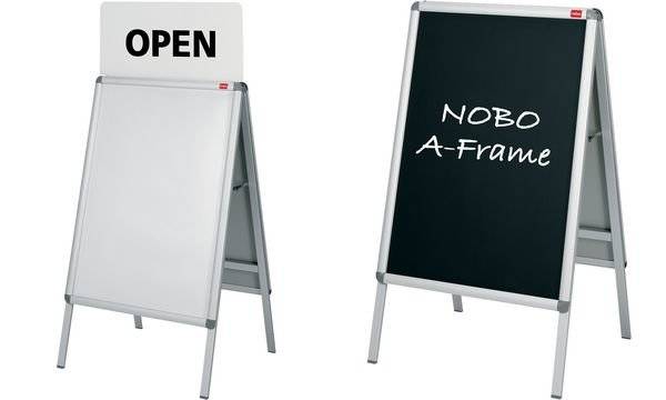 NOBO Kreidefolie für NOBO Prospektständer, DIN A1 beschreibbare Folie, in Plakatständer wie Plakat einsetzbar (1902436)-1