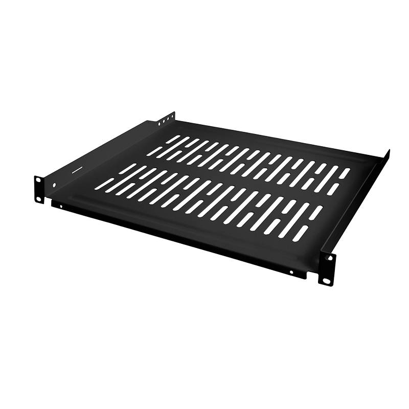 Rack LogiLink - Ripiano - Nero, RAL 9005 - 1U - 48,3 cm (19")-6