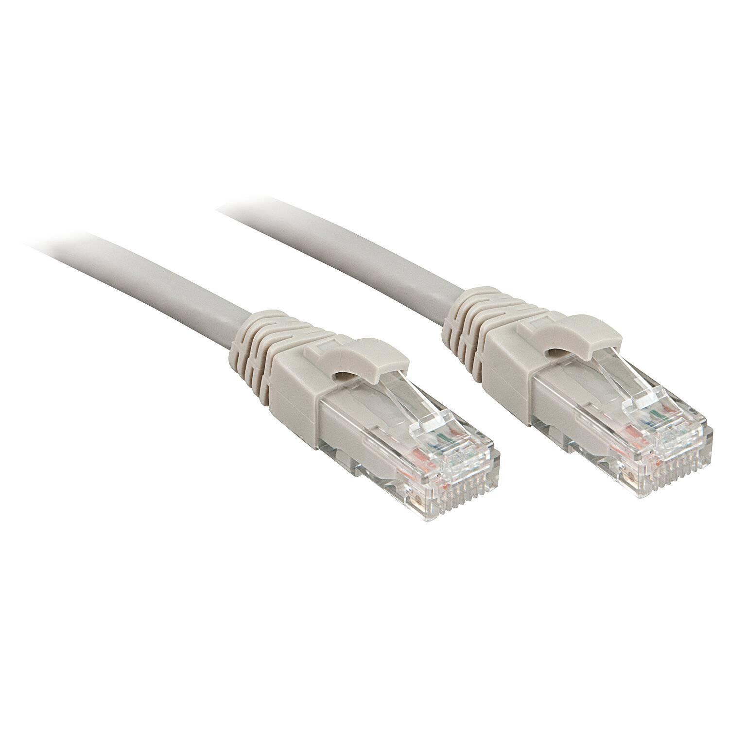 LINDY 45402 RJ45 Cavo di rete, cavo patch CAT 6 U/UTP 1.00 m Grigio con protezione 1 pz.-2
