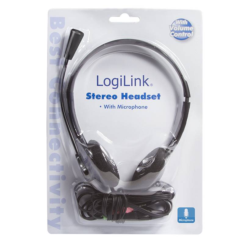 Jack 3,5 mm LogiLink HS0002 Cuffia On Ear Nero-2