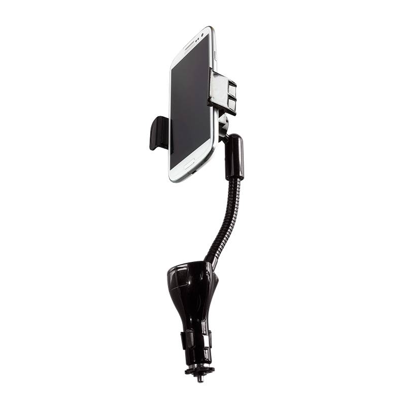 Logilink Car Charger with Holder - Netzteil - Pkw - 15.5 Watt - 3.1 A - 2 Ausgabeanschlussstellen (USB) (PA0121)-1