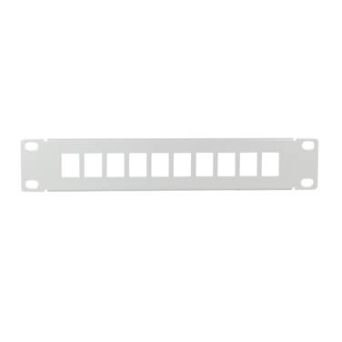 Logilink 25.40cm (10 ") Pannello patchstone Keystone grigio chiaro per 10 moduli Keystone per l'installazione in Logink