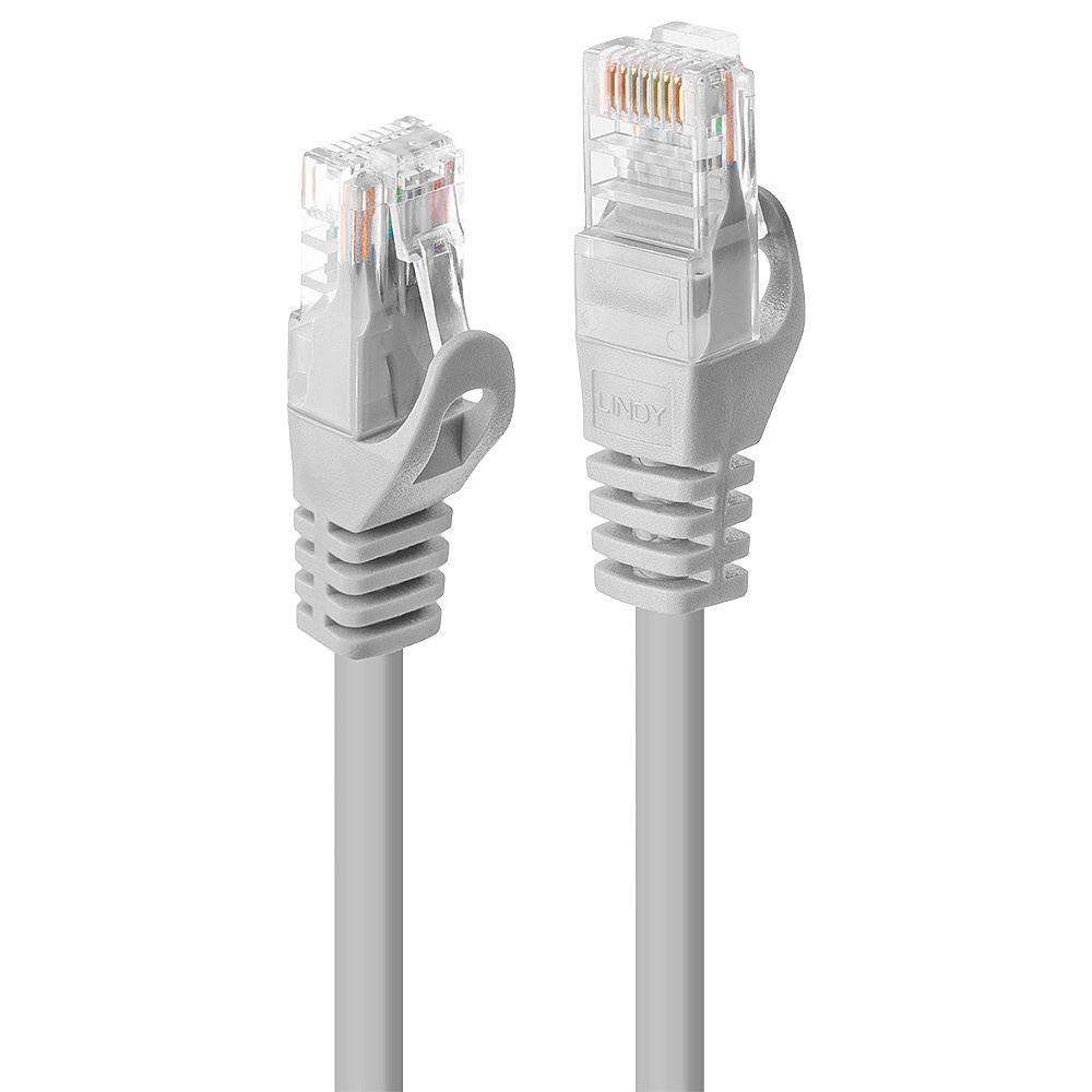 LINDY 48369 RJ45 Cavo di rete, cavo patch CAT 5e U/UTP 20.00 m Grigio 1 pz.-1