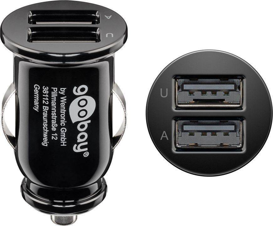 Caricabatteria per auto doppio USB 2.1A presa accendisigari, carica fino a due dispositivi USB contemporaneamente,...-0