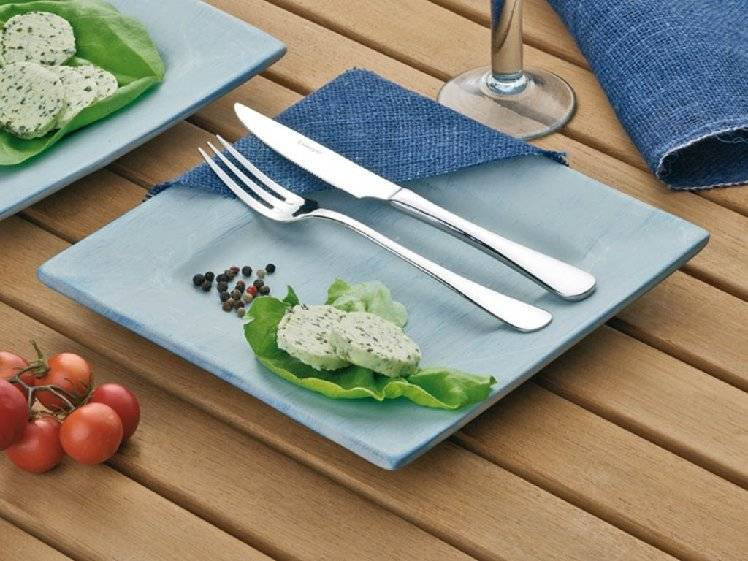 Esmeyer Pizzabesteck/Steakbesteck "SYLVIA", 12-teilig poliert, bestehend aus je 6 Steakgabeln und Steakmessern (156-256)-2