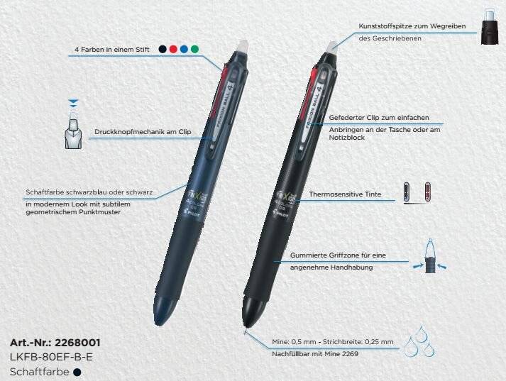 Penna roller PILOT Pilot Ink n. FRIXION Ball4 mis. 0,25 mm Multicolore-3