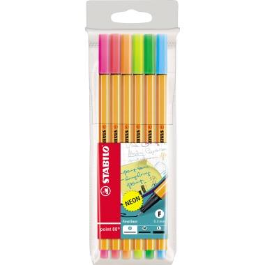 STABILO point 88 penna tecnica Fine Multicolore 6 pz-0
