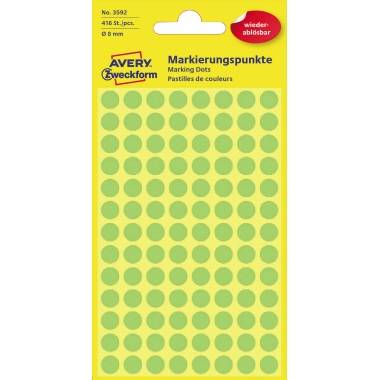 Punti adesivi AVERY Nutzform ÃƒËœ 8,0 mm verdi-3
