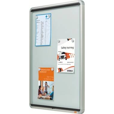 Nobo Bacheca per interni-fondo magnetico 6xA4 anta a battente (Nobo 1902558 Premium Plus Internal Glazed Case Magnetic 6-1