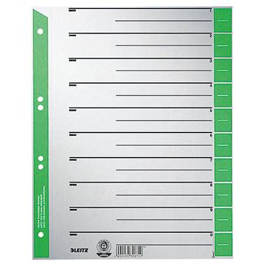 Leitz 1652 Foglie di separazione 230 g/m² verde-0