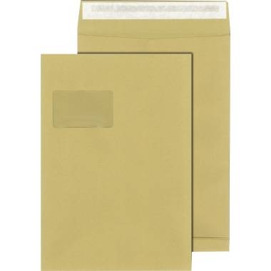 MAILmedia Faltenversandtasche C4, mit Fenster, natron braun - für den Markt: D / L / A - 1 Stück (30021153)-2