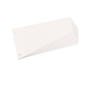 herlitz Trennstreifen, trapezförmig, Manila-Karton, weiß für DIN A4, gelocht, 120 x 230 mm, zur übersichtlicheren (10838-0