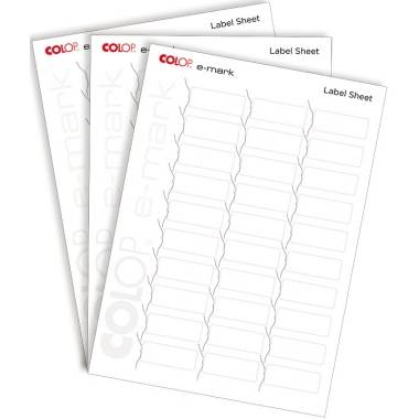 Colop E-Mark Labels - 1 Pack of 10 A4 Sheets-1