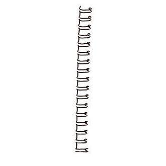 Dorsi spirale IbiWire - metallo - 21 anelli - 14 mm - argento - GBC - scatola 100 pezzi-1