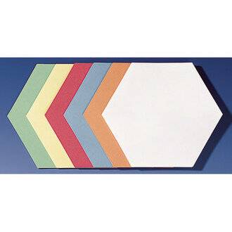 FRANKEN Moderationskarte, selbstklebend, Wabe, 190 x 165 mm in den Farben: weiß, hellblau, rot, gelb, orange und grün (U-2