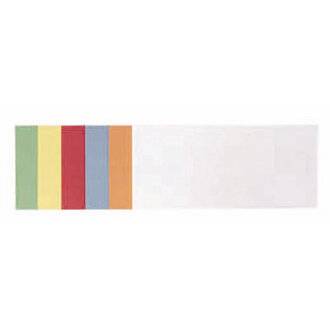 FRANKEN Moderationskarte, Rechteck, 205 x 95 mm, sortiert in den Farben: weiß, hellblau, rot, gelb, orange und grün (UMZ-2