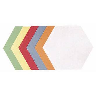 FRANKEN Moderationskarte, Wabe, 190 x 165 mm, sortiert in den Farben: weiß, hellblau, rot, gelb, orange und grün (UMZ 17-2