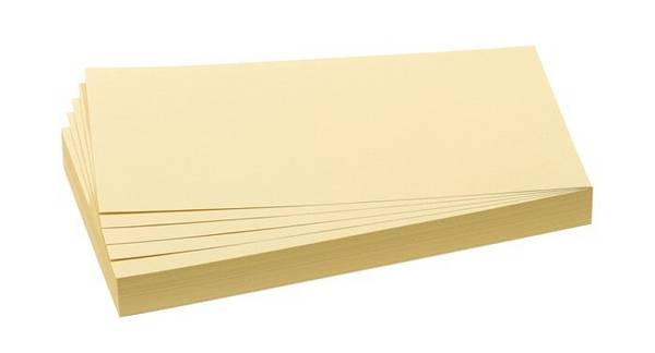Franken UMZ 1020 04 Klebezettel Rechteck Gelb 500 Blätter (UMZ 1020 04)