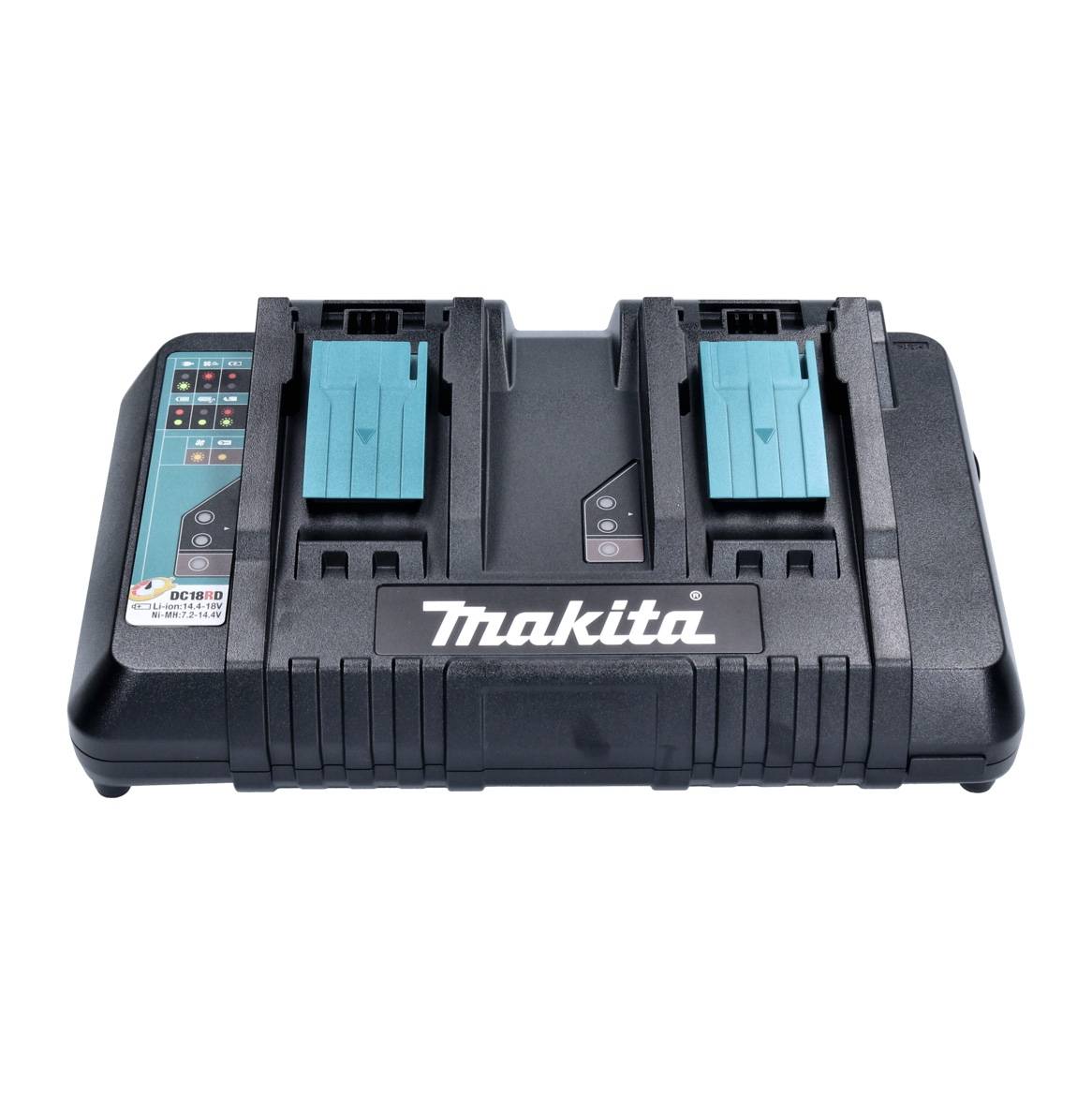 Makita DC18RD - Batterieladegerät + Batterie 3 x - Li-Ion - 5 Ah - 2 x Batterien laden-2
