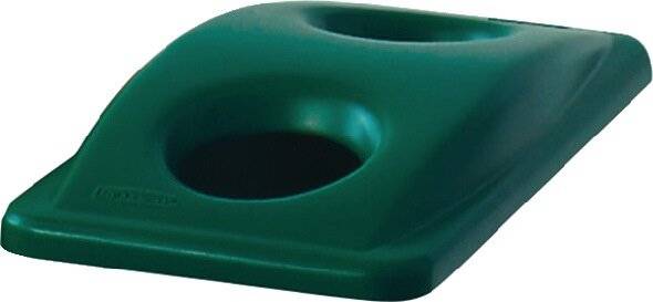 Coperchio per Slim Jim forato per le bottiglie Rubbermaid GREEN FG269288GRN-2