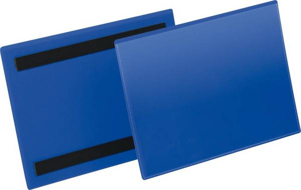 DURABLE - 1743-07  Buste con bande magnetiche f.to A5 orizzontale, blu