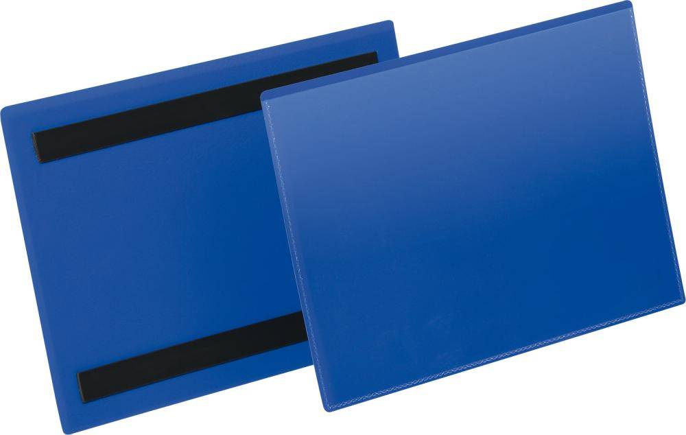 DURABLE - 1743-07 Buste con bande magnetiche f.to A5 orizzontale, blu-0