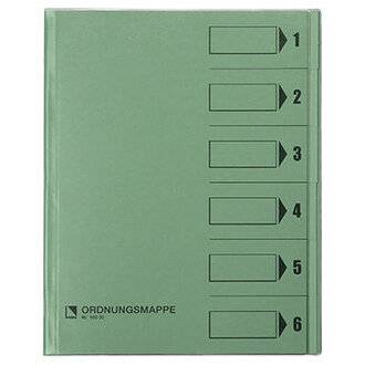 bene cartella classificatore Rc verde 250g 6tl DIN A4 6 scomparti verde-3