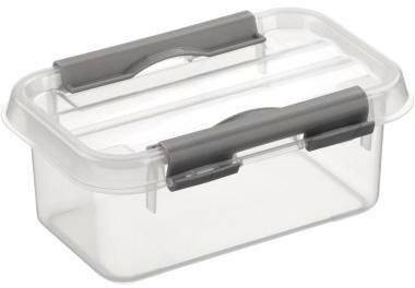 Immagine premio per Sunware Q -Line Box di archiviazione 0,5L - trasparente/metallo