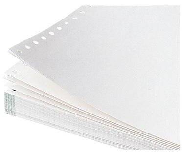 Tab.-Papier 30,50cm (12")x240-weiß 4-fach/LP -A4 hoch SD 500 Bl./Pack. (5919)-4