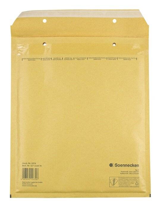Luftpolstertasche 5 E 2 braun 210x265mm 100 St./Pack. (1974)-0