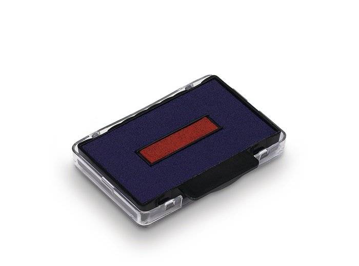 Trodat Sostitucement Stamp Cushion 6/4750/2 4.1 x 2,4 cm - 2 pezzi (blu/rosso)-0
