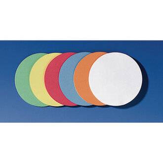 FRANKEN Moderationskarte, Kreis, Durchm.: 95 mm, sortiert in den Farben: weiß, hellblau, rot, gelb, orange und grün (UMZ-2