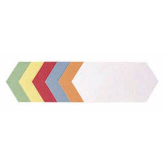 FRANKEN Moderationskarte, Rhombus, 205 x 95 mm, sortiert in den Farben: weiß, hellblau, rot, gelb, orange und grün (UMZ-2