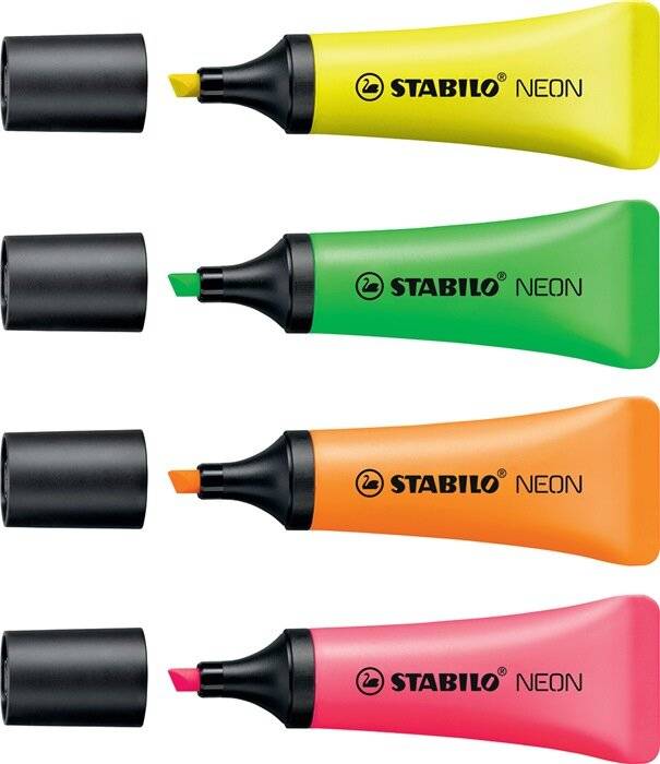 AST4 STABILO NEON COL ASS-2