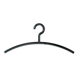 kerkmann Kunststoff-Kleiderbügel, schwarz Stärke: 10 mm, Länge: 460 mm, gebogen - 1 Stück (6004)-1