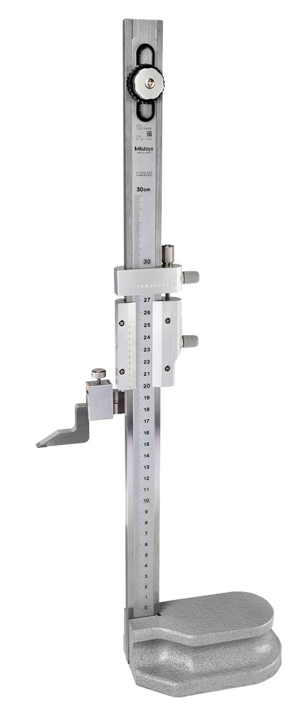 MITUTOYO, 506-208, Calibro di altezza a nonio, 0-8"-1