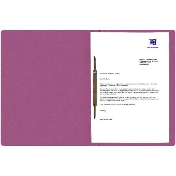 Cartella OXFORD DIN A4 in cartone viola-1