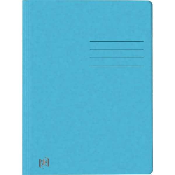 Cartella a fogli mobili OXFORD DIN A4 in cartoncino azzurro-0
