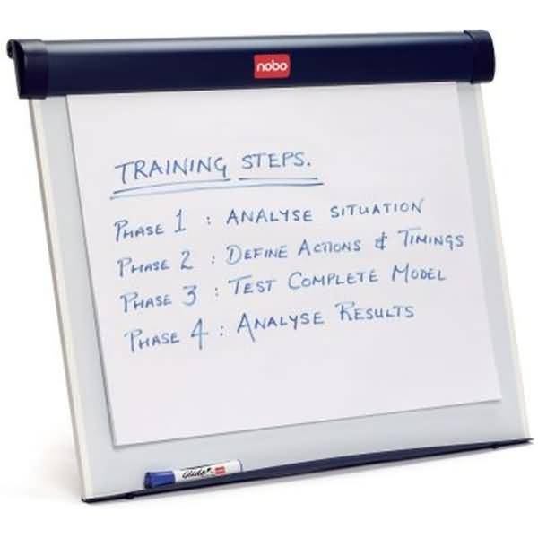 Portablocco a cavalletto Nobo Barracuda da scrivania 75x65,5 cm - blu 1902267-0