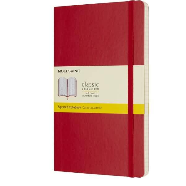 Taccuino MOLESKINE quaderno A5 rosso SC ca. DIN A5 quadrato rosso scarlatto-1