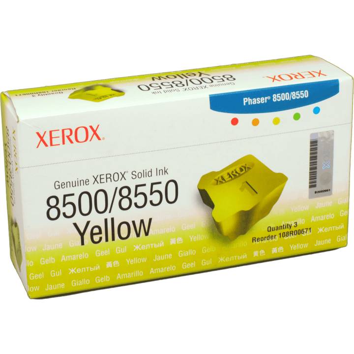 Xerox Genuine Xerox - Feste Tinten - 3x Gelb - 3000 Seiten (108R00671)-0