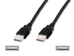 Digitus DK-300101-018-S Cavo Usb 1,8mt 2.0 Usb A Nero-1