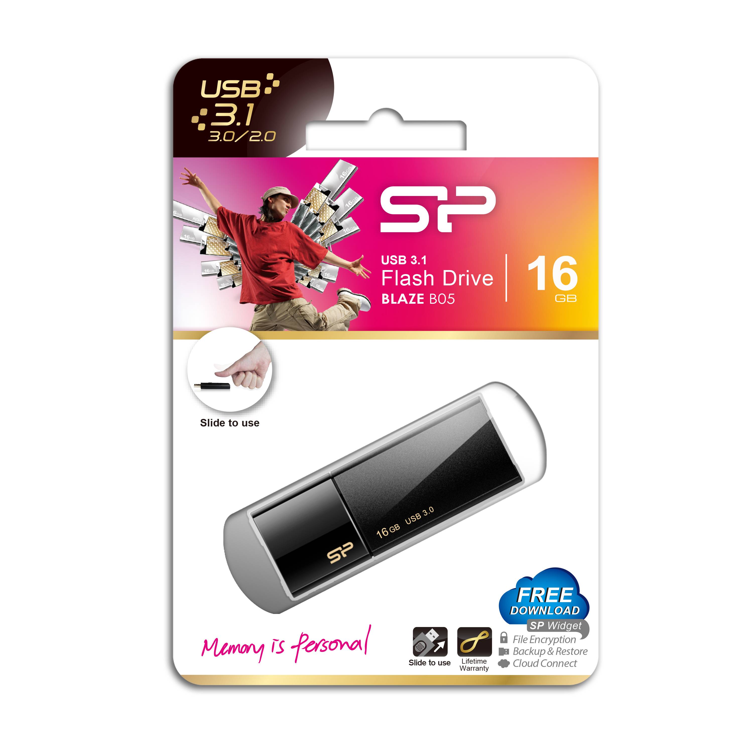 SILICON POWER memory USB Blaze B05 16GB-1